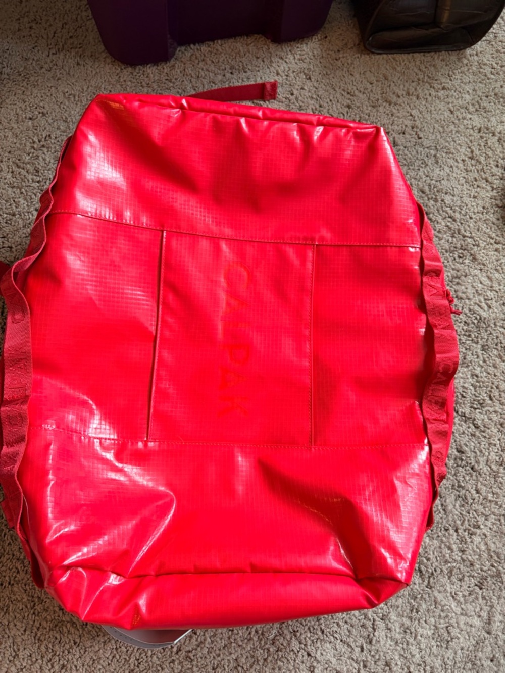 Calpak 50L Duffel Backpack in Flame